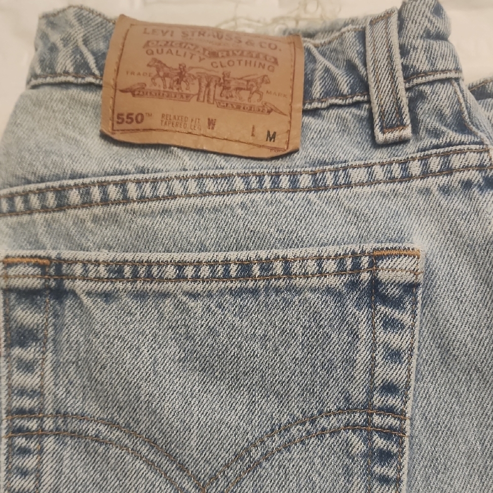 Vintage 1992 Womans  Levi's 544 Classic Fit Light Blue Jeans Gently Worn